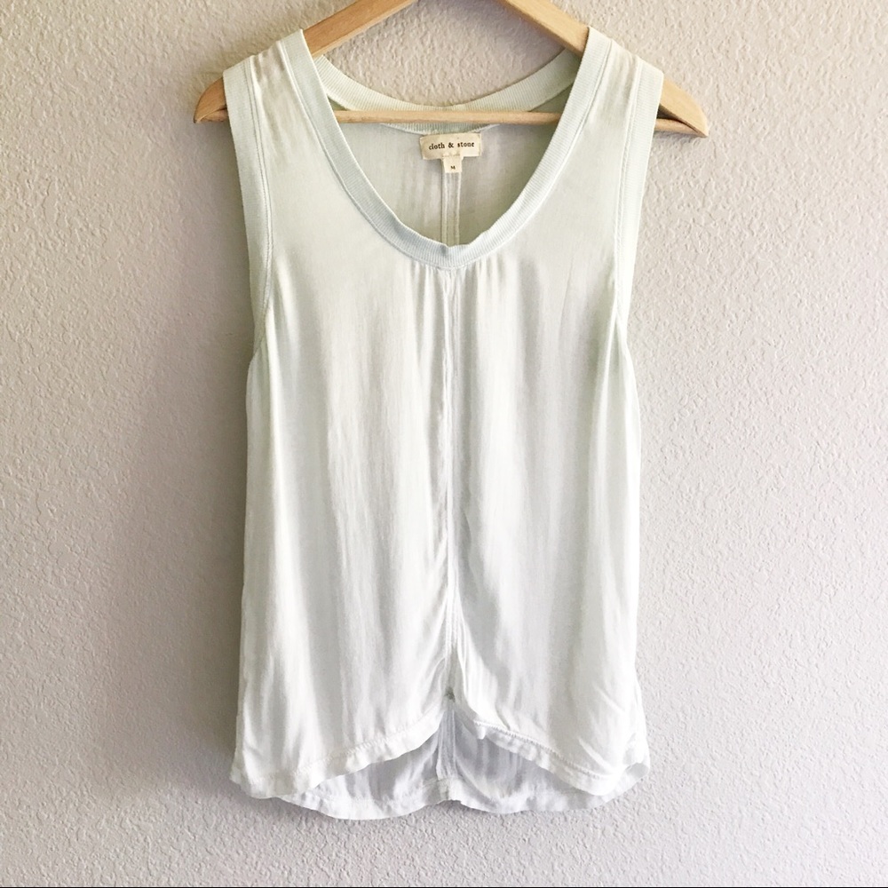 Anthropologie Cloth & Stone mint green sleeveless